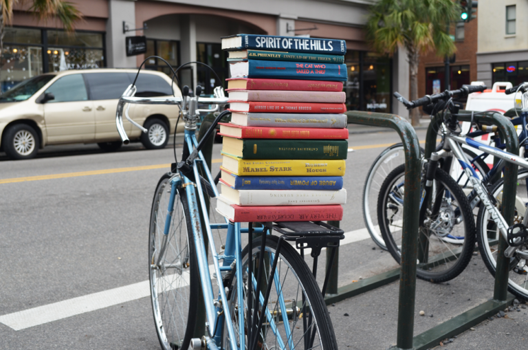 the blue bicycle bookstore in charleston, south carolina. they sell used, local, and rare books.